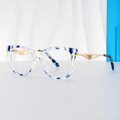 Margret Cateye Blue Glasses
