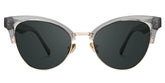 Charlene Browline Gray Glasses