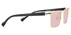 Violet Browline Gold Sunglasses