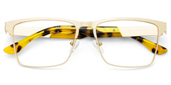 Jasper Browline Gold Glasses