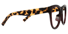 Harrell Square Dark-Red Glasses