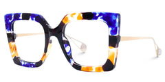 Qatar Square Blue/Black Glasses