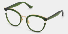 Laraine Cat Eye Green Glasses