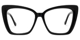 Shanell Butterfly Black Glasses