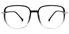 Joana Geometric Black-Clear Glasses