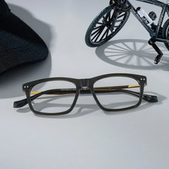 Cozy Rectangle Black Glasses