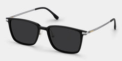 Ivonne Rectangle Black Glasses