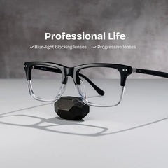 Harper Rectangle Two tone Glasses