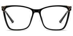 Tricee Square Black Glasses