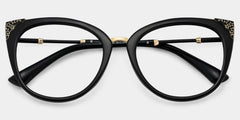 Dalton Cat Eye Black Glasses