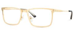 Roxana Rectangle Gold Glasses