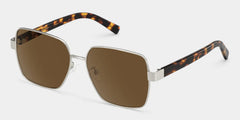 Sahara Square Brown Polarized Sunglasses