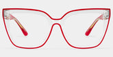 Mirta Square Red Glasses