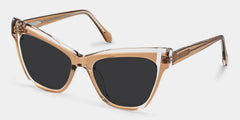 Saucie Cateye Brown Glasses