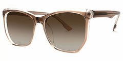 Libby Geometric Brown Glasses