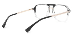 Kilworth Aviator Black-Clear Glasses