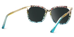 Sidibe Square Blue Leopard Glasses