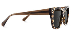 Tessia Square Brown Leopard Sunglasses