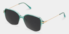 Payton Geometric Green Sunglasses