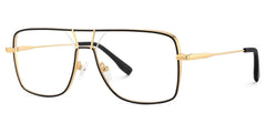 Bowdry Aviator Black Glasses