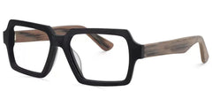Arthur Geometric Black Glasses