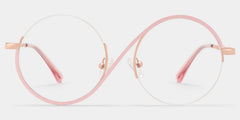 Flozif Round Pink Glasses