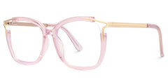 Sidibe Square Pink Glasses
