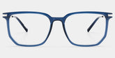 Michelle Rectangle Blue Glasses