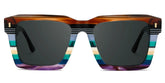 Kenish Square Multicolor Glasses