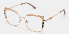 Jesmin Square Khaki Tortoise Glasses