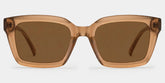 Marley Beige Rectangle Glasses