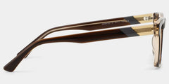 Henry Rectangle Brown Glasses