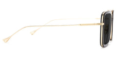 Gifford Aviator Black-Gold Sunglasses