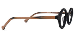 Arale Round Black Glasses