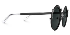 Nelida Round Black Glasses