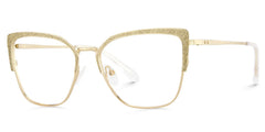 Javier Rectangle Gold Glasses