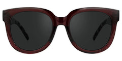 Harrell Square Dark-Red Sunglasses