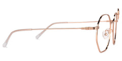Kaitlyn Geometric Rose-Gold Glasses