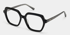 Devon Geometric Black Glasses