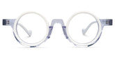Glanton Round White Glasses