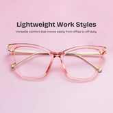 Hilary Butterfly Pink Glasses