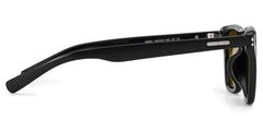Paloma Aviator Black Polarized Sunglasses
