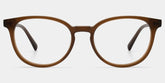 Allison Matte Brown Round Glasses