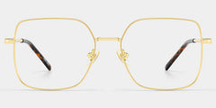 Abigail Square Gold Glasses