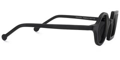 Paola Asymmetric Black Sunglasses