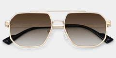 Autumn Aviator Gold Glasses