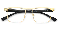 Violet Browline Gold Glasses