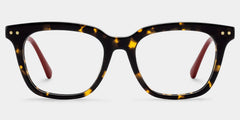 Angela Tortoise Rectangle Glasses