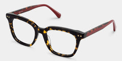 Angela Tortoise Rectangle Glasses