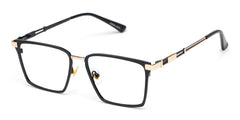 Finn Rectangle Black Glasses
